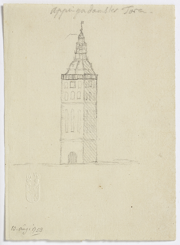 Tekening Appingedamster toren, Appingedam